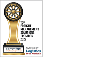 2022 Top Freight Management Solutions Provider Award with Commtrex logo