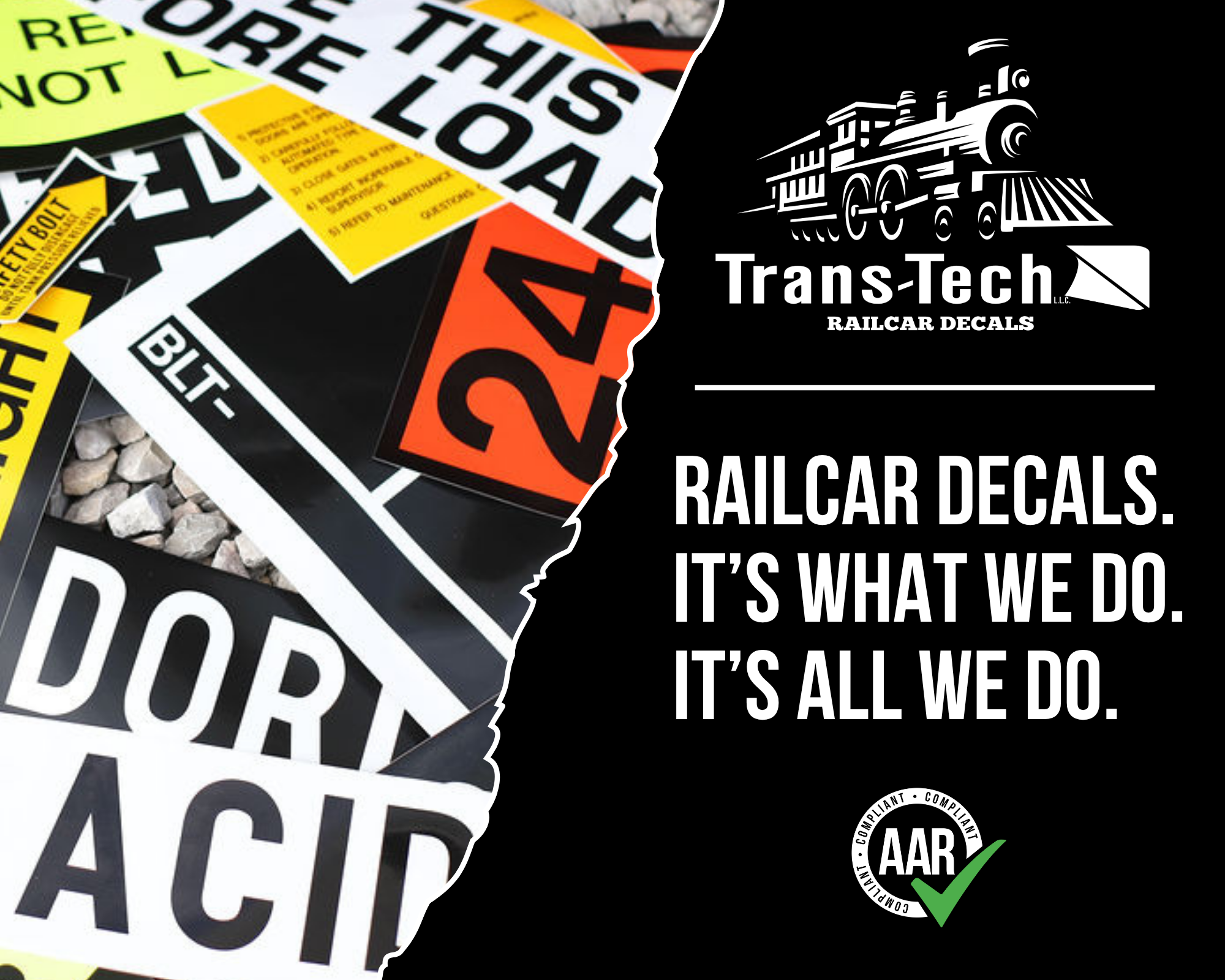 Trans-Tech L.L.C. Railcar Decals — It's What We Do. It's All We Do.
