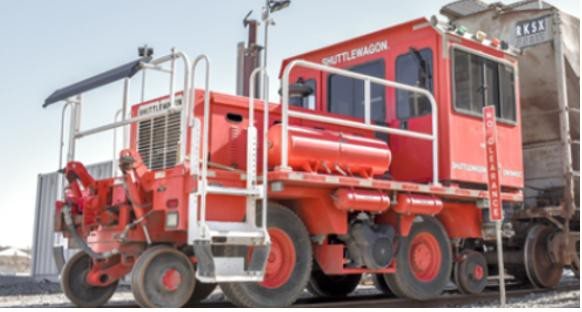 EnviroTech rail-car mover at a terminal