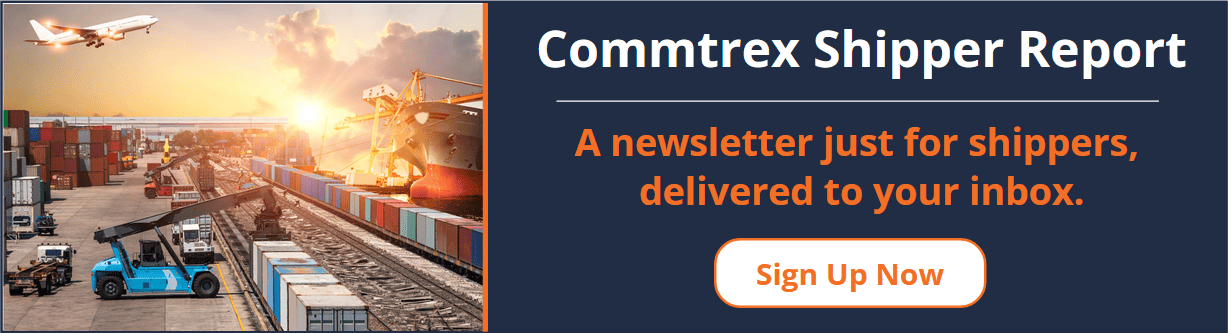 Commtrex Shipper Report: A newsletter just for shippers, delivered to your inbox