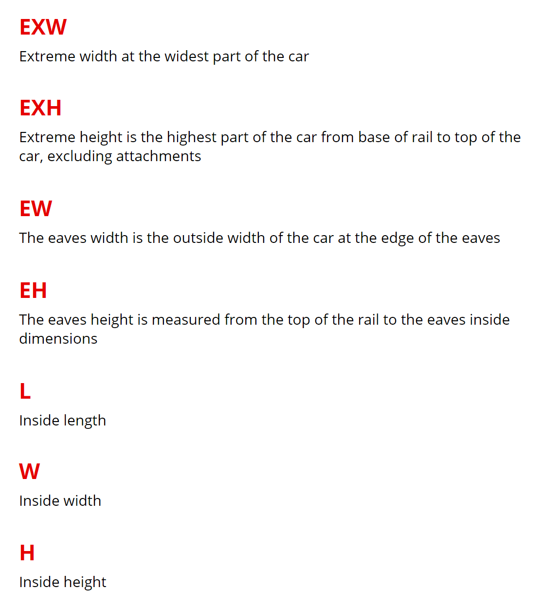 Chapter 8 Railcar Capacities & Plate Designations